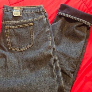 New.lined blue jeans